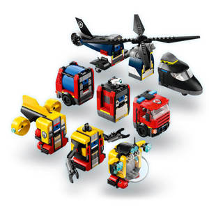 Lego City Helicopter, Fire Engine & Submarine Remix 60462